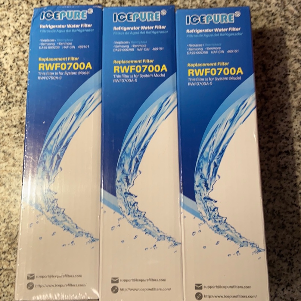 3 pack IcePure Refrigerator Water Filter